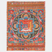 Mandala van Jnanadakini Fleece Deken (Voorkant)