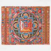 Mandala van Jnanadakini Fleece Deken (Voorkant (Horizontaal))