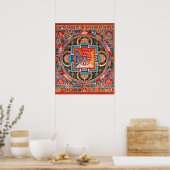 Mandala van Jnanadakini Poster (Keuken)