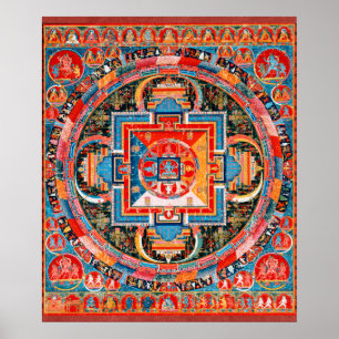 Mandala van Jnanadakini Poster