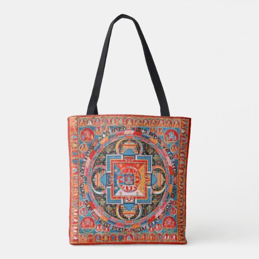 Mandala van Jnanadakini Tote Bag (Achterkant)