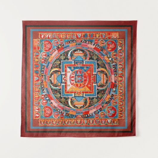 Mandala van Jnanadakini Wandkleed (Voorkant (horizontaal))