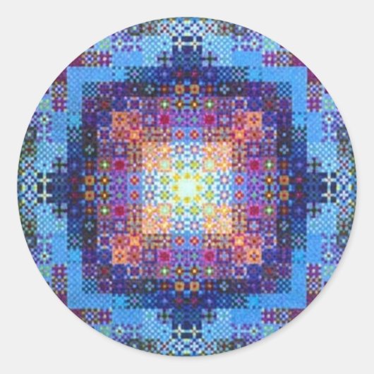 Mandala van Joy and Happiness Sticker (Voorkant)