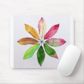 Mandala van Leaves Mousepad Muismat (Met muis)