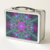 Mandala van middelkleurrijke fractale kunst met ro (Achterkant)