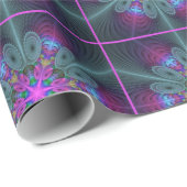 Mandala van middelkleurrijke fractale kunst met ro cadeaupapier (Rol Hoek)