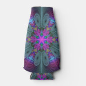 Mandala van middelkleurrijke fractale kunst met ro flesjeskoeler (Voorkant)