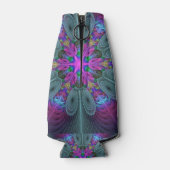 Mandala van middelkleurrijke fractale kunst met ro flesjeskoeler (Achterkant)