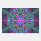 Mandala van middelkleurrijke fractale kunst met ro inpakpapier vel (Voorkant)