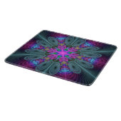 Mandala van middelkleurrijke fractale kunst met ro snijplank (Hoek)
