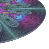 Mandala van middelkleurrijke fractale kunst met ro snijplank (Hoek)