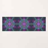 Mandala van middelkleurrijke fractale kunst met ro yogamat (Voorkant (horizontaal))