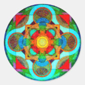 Mandala van Positive Energy Sticker (Voorkant)