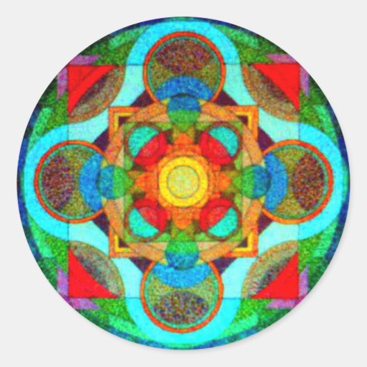 Mandala van Positive Energy Sticker (Voorkant)