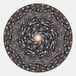 Mandala van Sanguine Splendor (Sticker) Ronde Sticker