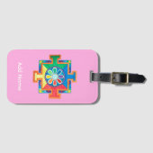 Mandala van schepping bagagelabel (Voorkant (horizontaal))