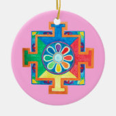 Mandala van schepping keramisch ornament (Voorkant)