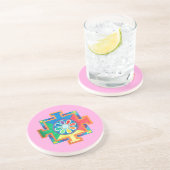 Mandala van schepping zandsteen onderzetter (Zijkant)