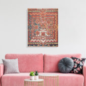 Mandala van Vaishravana Canvas Afdruk (Insitu (Woonkamer))