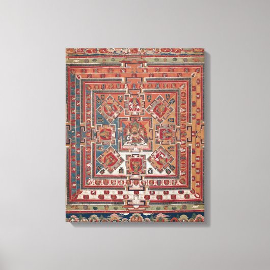 Mandala van Vaishravana Canvas Afdruk (Voorkant)