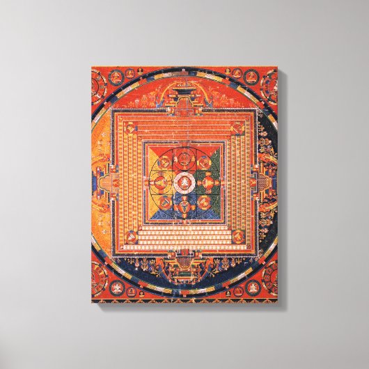 Mandala van Vajradhatu Thangka Canvas Afdruk (Voorkant)