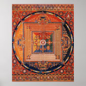 Mandala van Vajradhatu Thangka Poster (Voorkant)