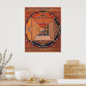 Mandala van Vajradhatu Thangka Poster (Keuken)