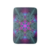 Mandala vanuit het midden Kleurrijke Fractale Kuns Badmat (Voorkant Verticaal)