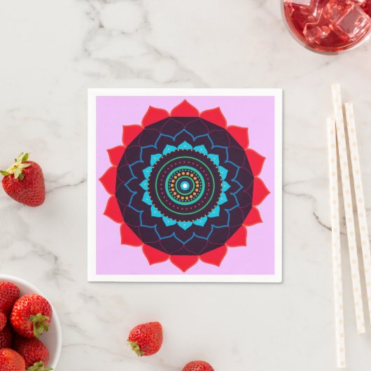 Mandala Vector Art Paper Napkin Servet (Insitu)