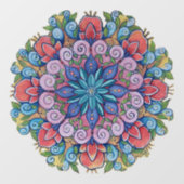 Mandala venster vastklemmen raamsticker (Vel)