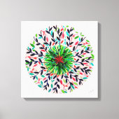Mandala Verde Vida Canvas Afdruk (Voorkant)