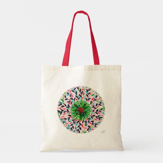 Mandala Verde Vida Tote Bag (Achterkant)