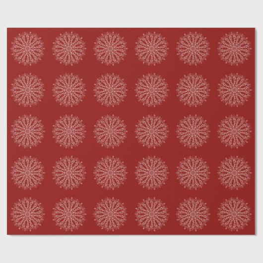 Mandala - Verpakkingspapier - Deep Red Cadeaupapier (Vlak)