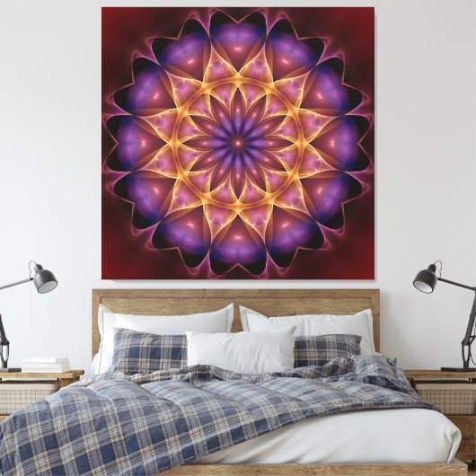 Mandala-versterker Canvas Afdruk (Insitu (Slaapkamer))