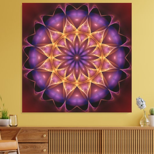 Mandala-versterker Canvas Afdruk (Insitu (Woonkamer))