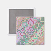 Mandala vierkante magneet (Voorkant / Achterkant)
