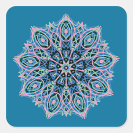 Mandala. Vierkante Sticker