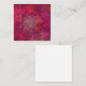 Mandala Vierkante Visitekaartje (Voorkant / Achterkant)