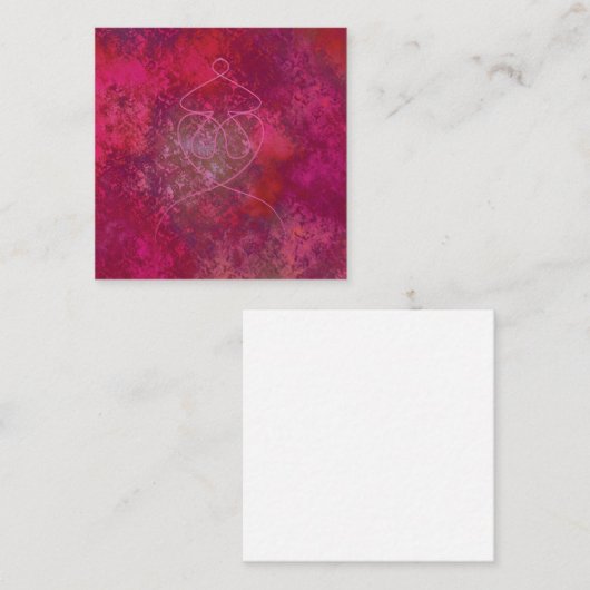 Mandala Vierkante Visitekaartje (Voorkant / Achterkant)