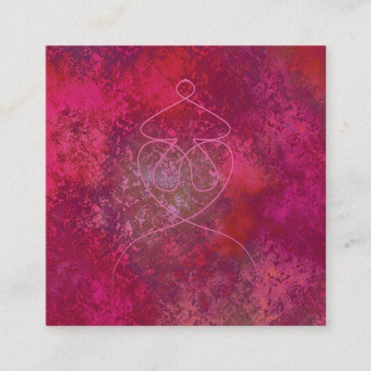 Mandala Vierkante Visitekaartje (Voorkant)