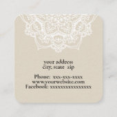Mandala Vierkante Visitekaartje (Achterkant)