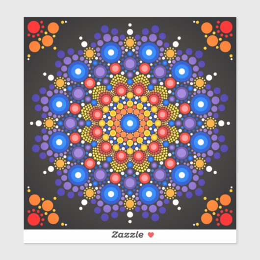 mandala vinyl sticker (Vel)