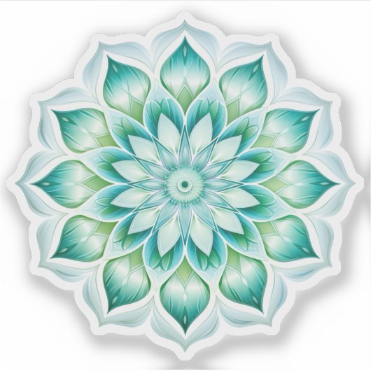 Mandala vinyl sticker (Voorkant)