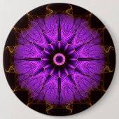 Mandala Violet Ronde Button 6,0 Cm (Voorkant)