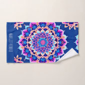 Mandala Violet roze geometrisch patroon Bad Handdoek (Handdoek)