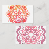 mandala visitekaartje (Voorkant / Achterkant)