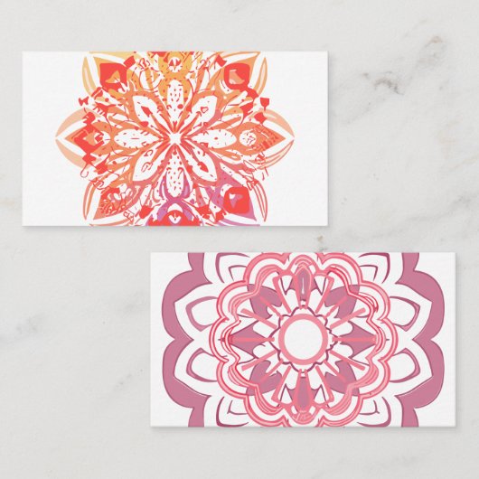 mandala visitekaartje (Voorkant / Achterkant)