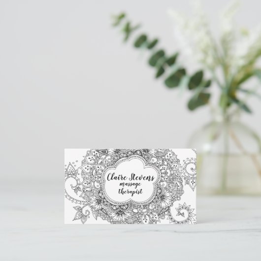 Mandala Visitekaartje (Staand voorkant)