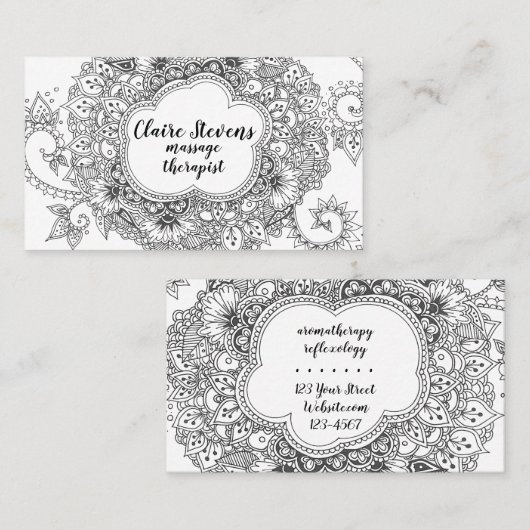 Mandala Visitekaartje (Voorkant / Achterkant)