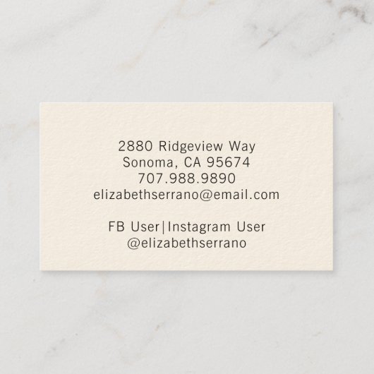 Mandala Visitekaartje (Achterkant)